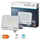 Sepasu aluminum LED floodlight 20W 6500K IP65 Grey
