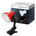 Bunto Lampe de bureau à bras articulé à pince E27 rouge