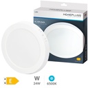 Downlight de surface LED rond Karawa 24W 6500K blanc