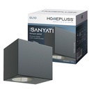 Sanyati Series square wall llamp 1 light GU10 Max. 10W IP54 Black