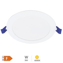 Downlight empotrable LED redondo Belur 9W 4000K Blanco