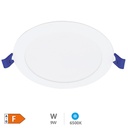 Downlight empotrable LED redondo Belur 9W 6500K Blanco 