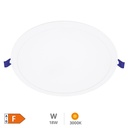 Downlight empotrable LED redondo Belur 18W 3000K Blanco