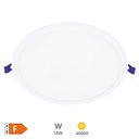 Downlight empotrable LED redondo Belur 18W 4000K Blanco