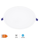 Downlight empotrable LED redondo Belur 24W 6500K Blanco