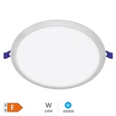 Downlight empotrable LED redondo Belur 18W 6500K Gris