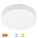 Downlight de surface LED rond Bogur 18W 4000K Blanc