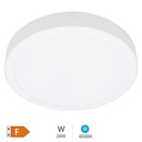 Downlight de surface LED rond Bogur 24W 6500K Blanc