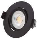 Anneau basculant rond à encastrer LED Gonde 7W 3000-4000-6500K Noir