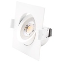 Anneau basculant carré à encastrer LED Gonde 7W 3000-4000-6500K Blanc
