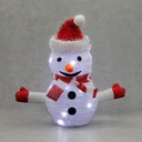 Foldable LED Snowman 300mm Cool white