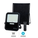 Projecteur solaire LED Miloha 400W 6500K IP65 Noir
