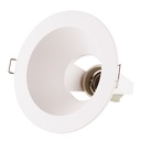 Portalámparas empotrable Ø125mm E27 Blanco 