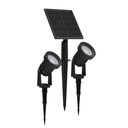 Kit 2 estacas jardim solar LED Thellar 3000K IP65
