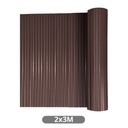 Clôture plate en PVC 2x3M marron