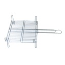 Parrilla doble acero inox 400x450mm
