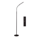 Lámpara de pie LED Serie Livara 18W 2700 a 6500K regulable 1750mm Negro 